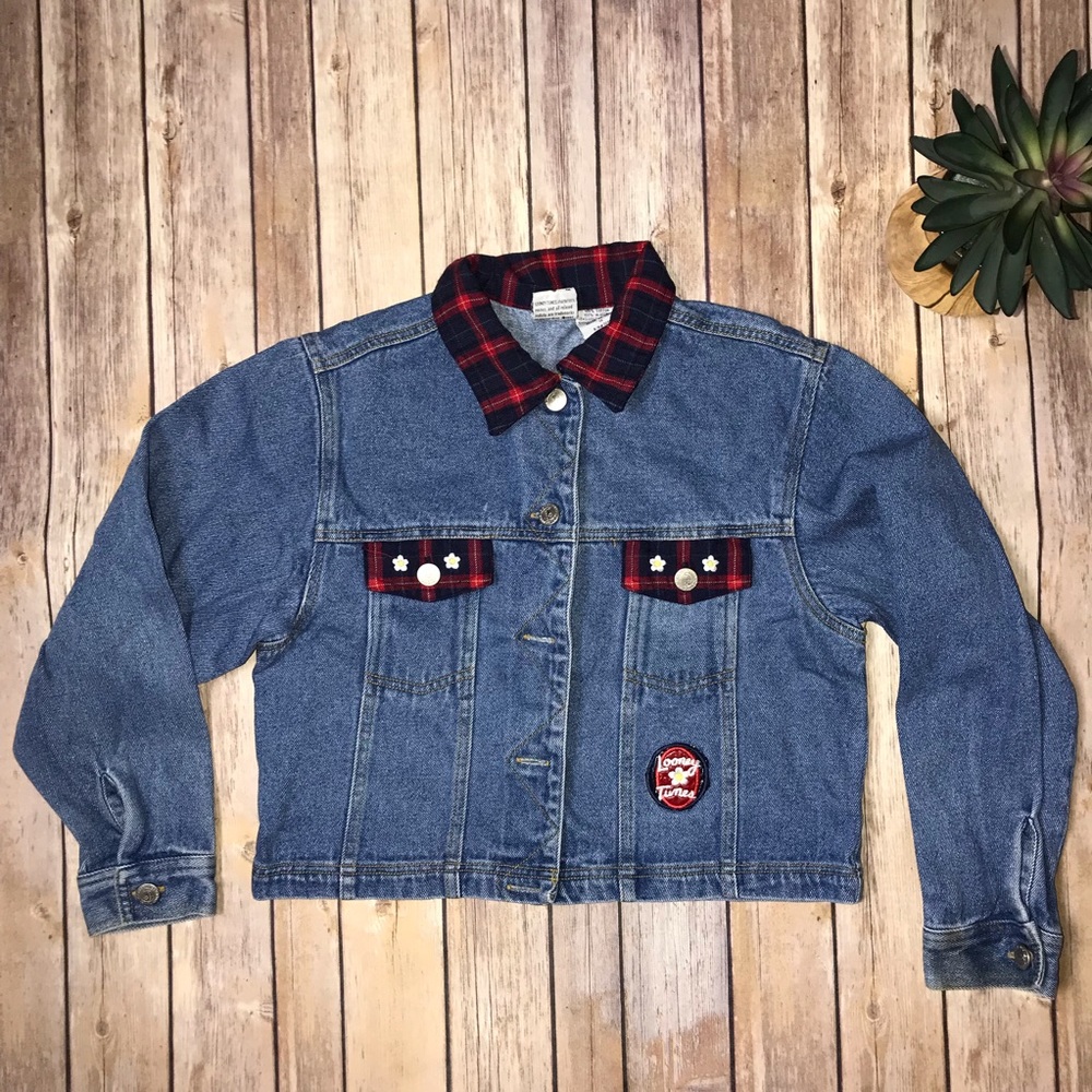 Looney Tunes-Denim Jacket/Tweety Theme Sz 12